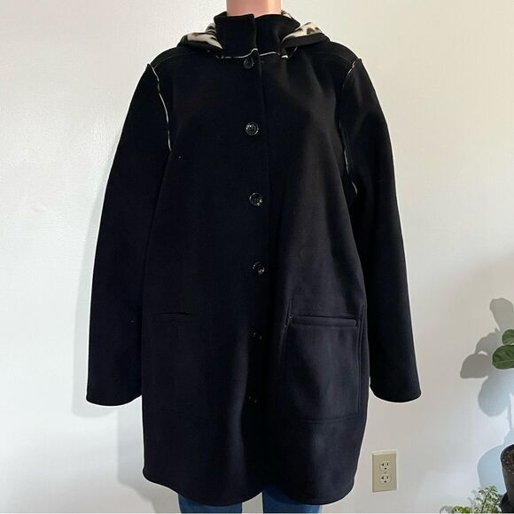 Susan Graver Weekend Reversible Sherpa & Polar Fleece Coat - Picture 2 of 7